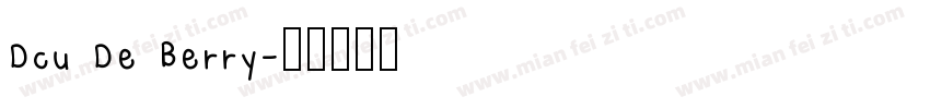 Dcu De Berry字体转换